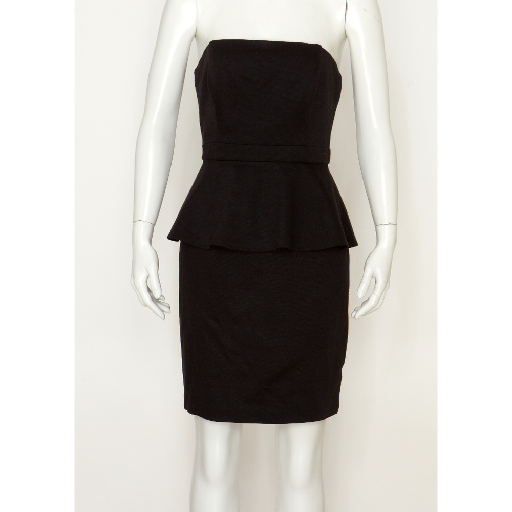 Shoshanna Black Peplum Dress